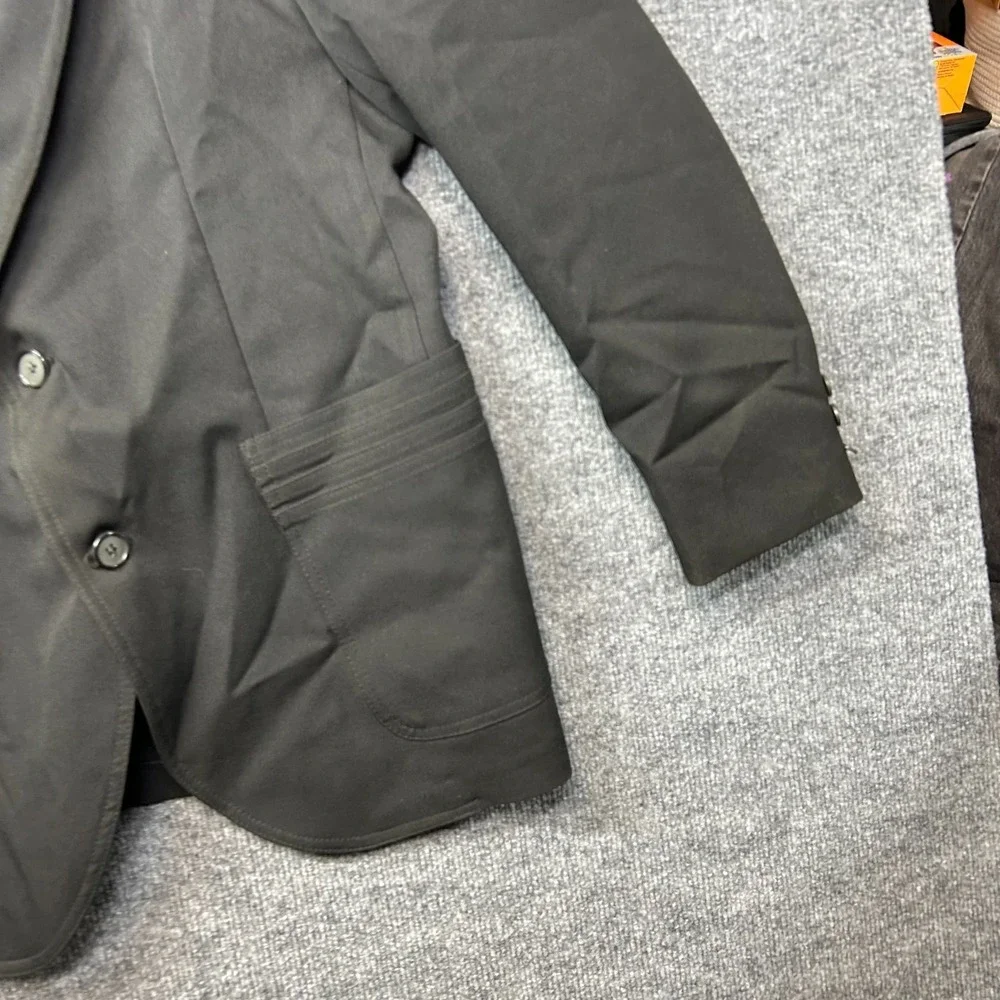Vintage Men's Blazer Black Notch Lapel Two-Button Classic Norfolk‎ Jacket